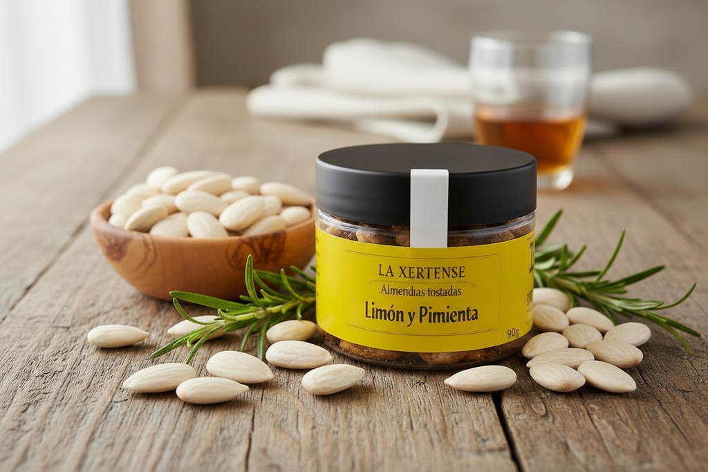 PACK APERITIVO | Vermut Jarabe de Palo & Blanco Kanalla + Almendras Sal y almendras de Limón y Pimienta