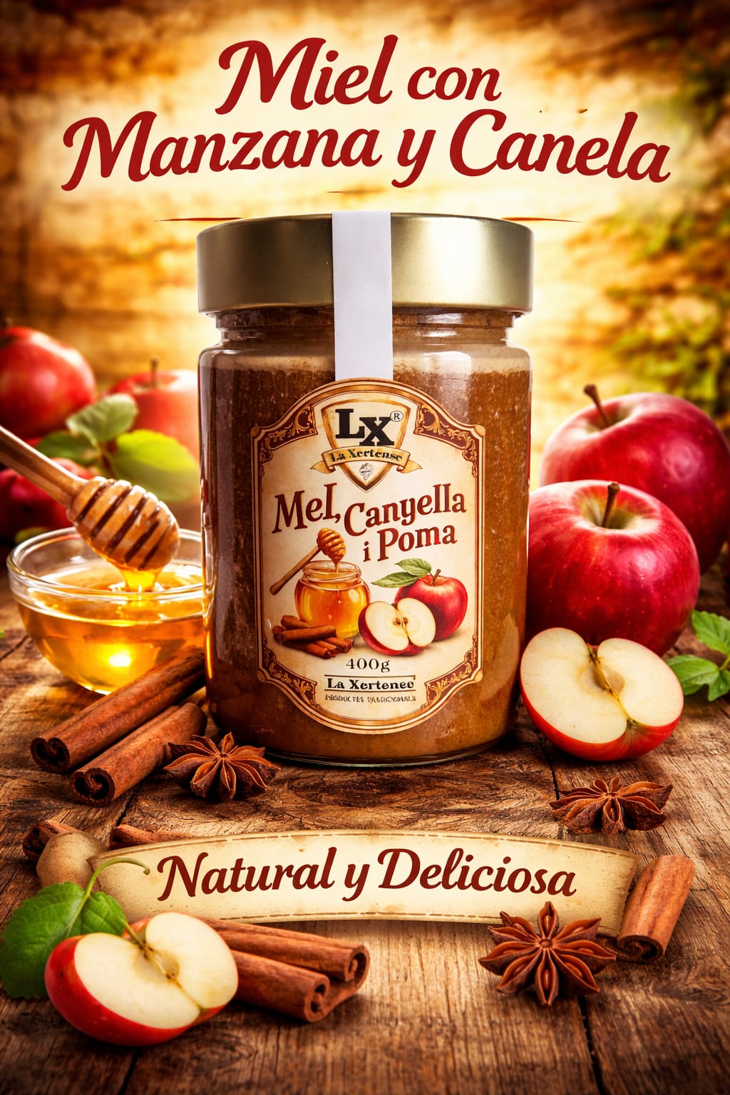 Miel con Manzana y Canela