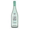 PACK LUIS THE MARINERO showing a white vermut bottle with green and white stripes and elegant label design