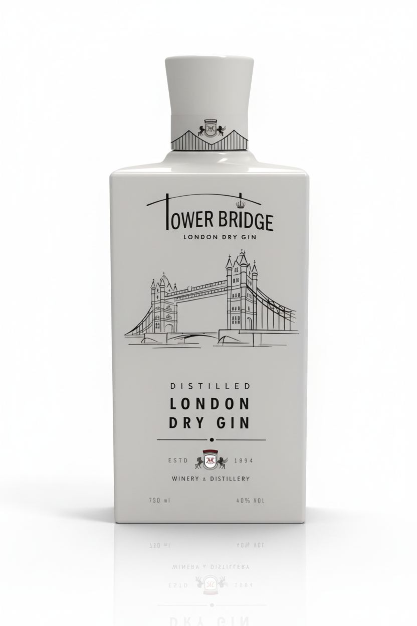 GINEBRA TOWER BRIDGE BLANCA LONDON DRY GIN 70 cl
