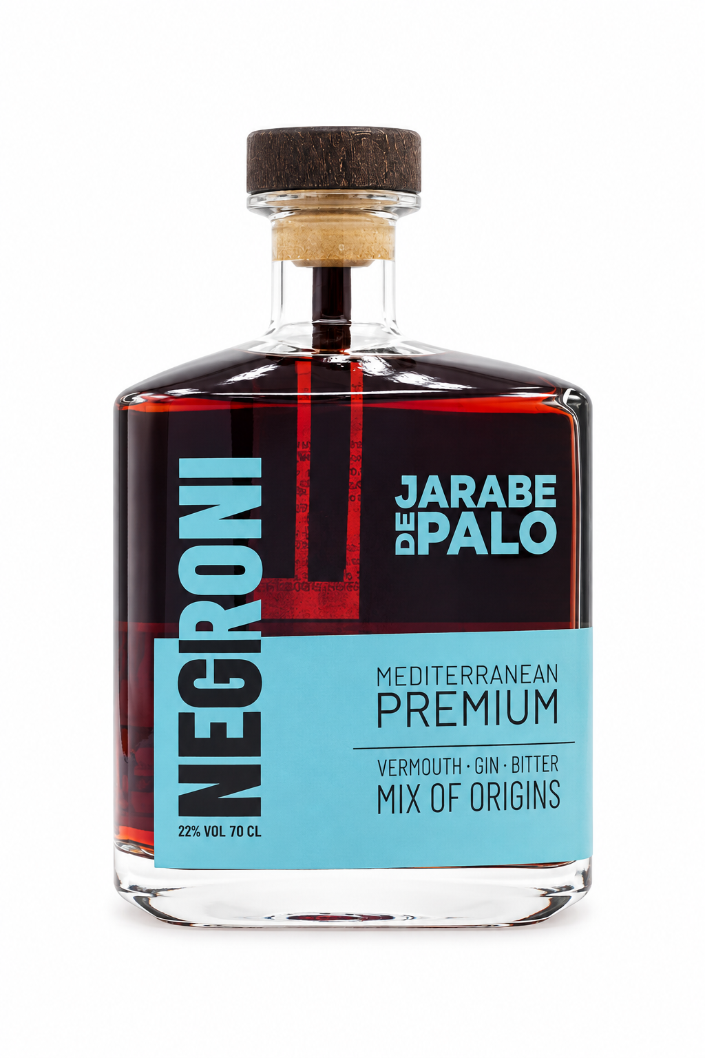 NEGRONI JARABE de PALO 70 cl Vol 22%.