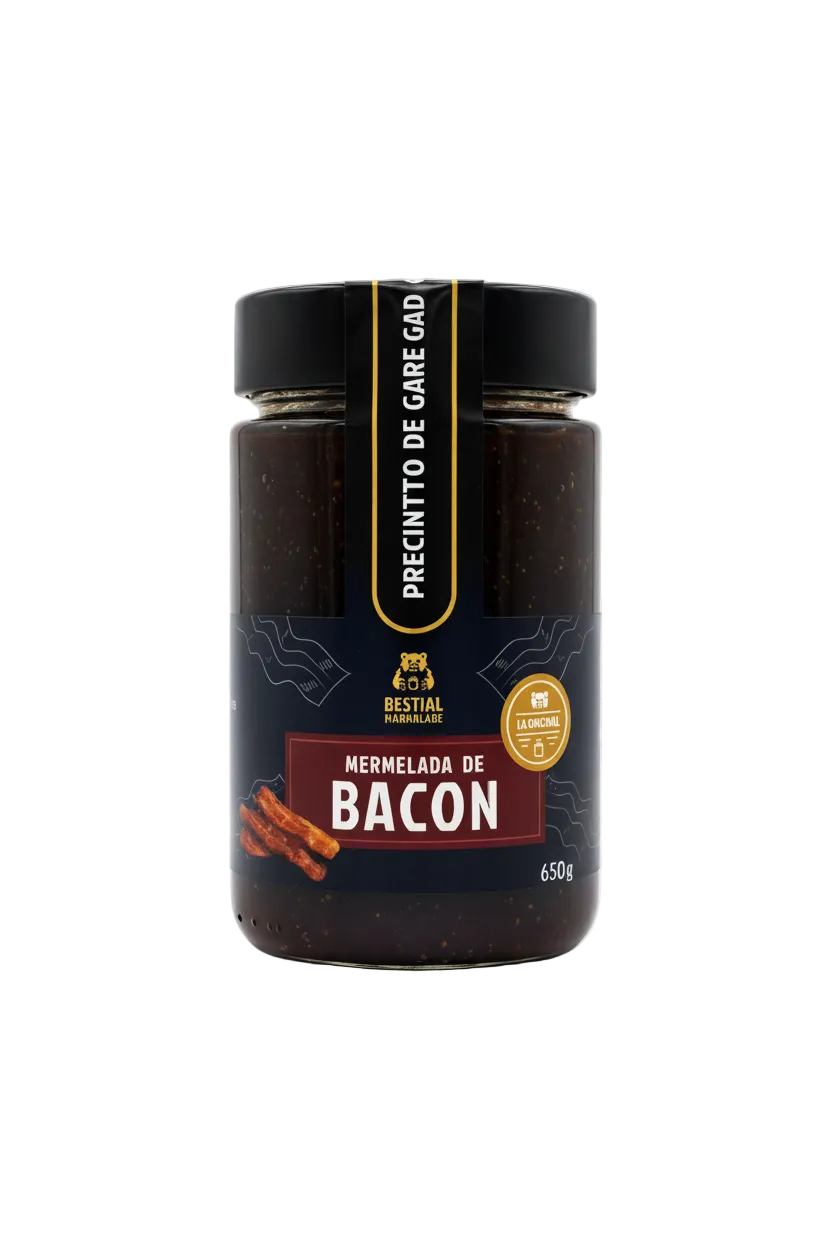 La mejor mermelada de bacon para tus hamburguesas y perritos calientes.
