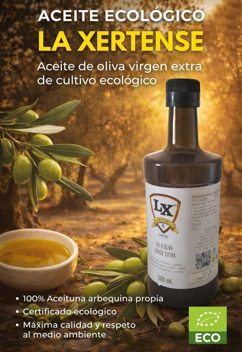 ACEITE ECOLÓGICO LA XERTENSE 500 ml