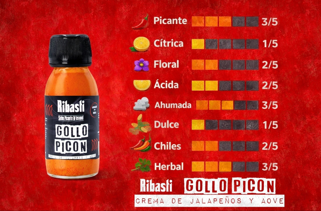 Salsa Picante Artesanal de Pimientos Asados · Gollo Picón · 125ml