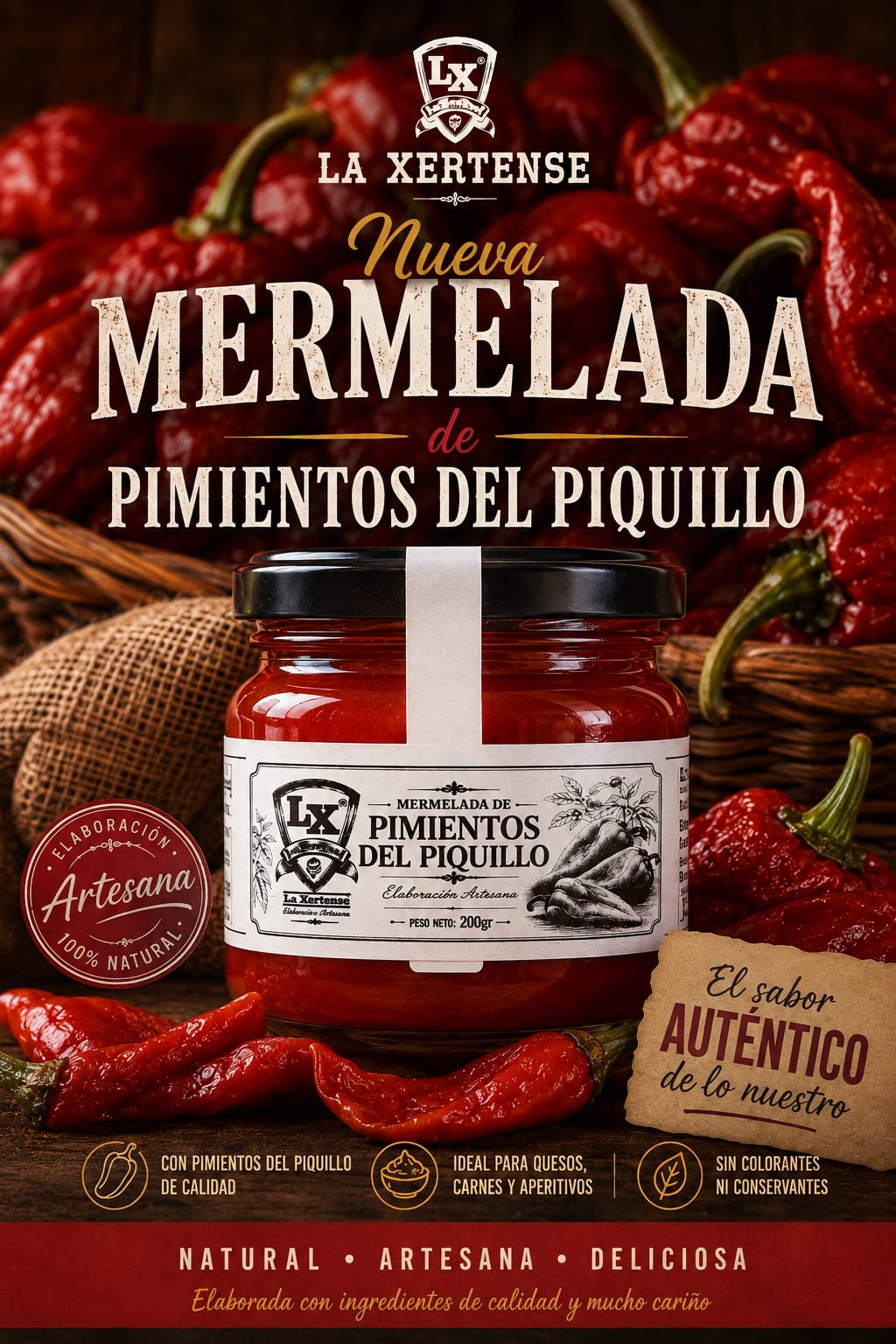 Mermelada de Pimientos del Piquillo Artesana 200 g