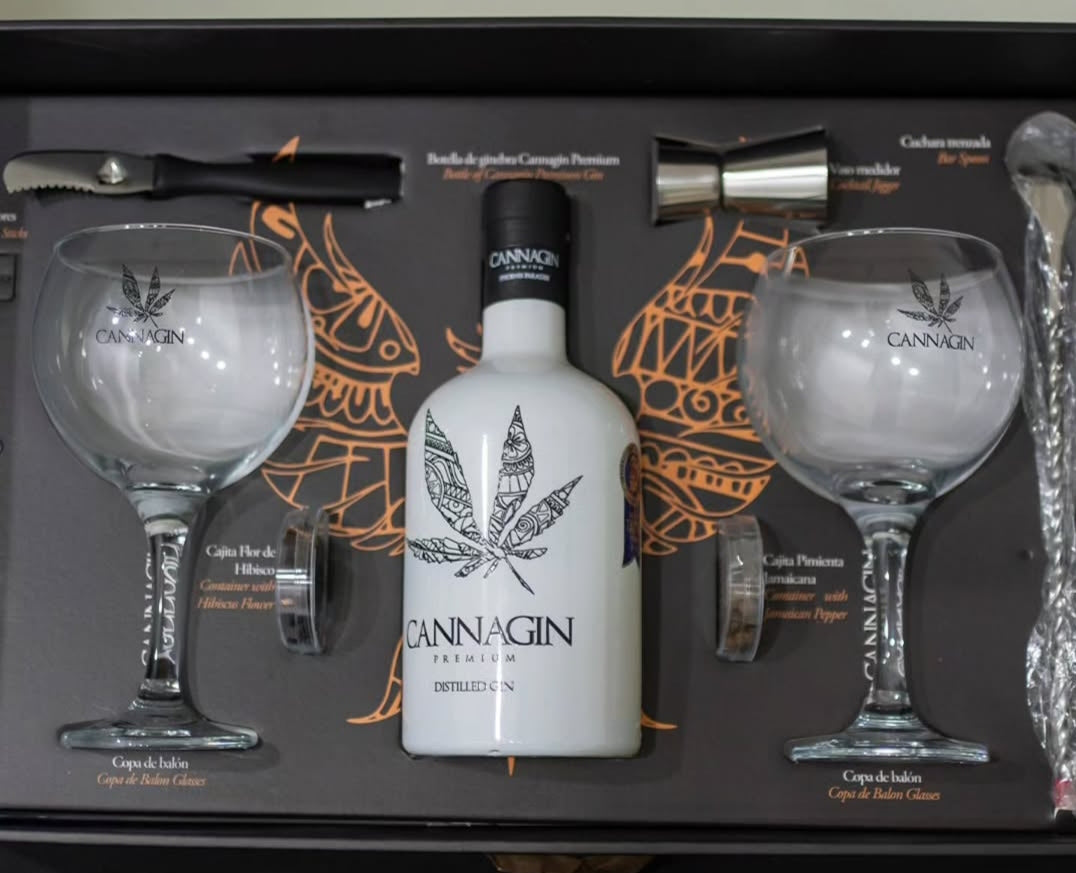 GINEBRA CANNAGIN PREMIUM ESTUCHE Cocktail 70 cl