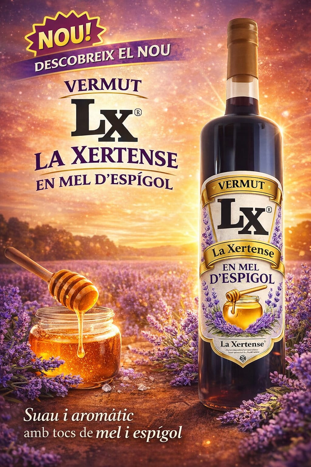 VERMUT CON MIEL DE LAVANDA 75 cl