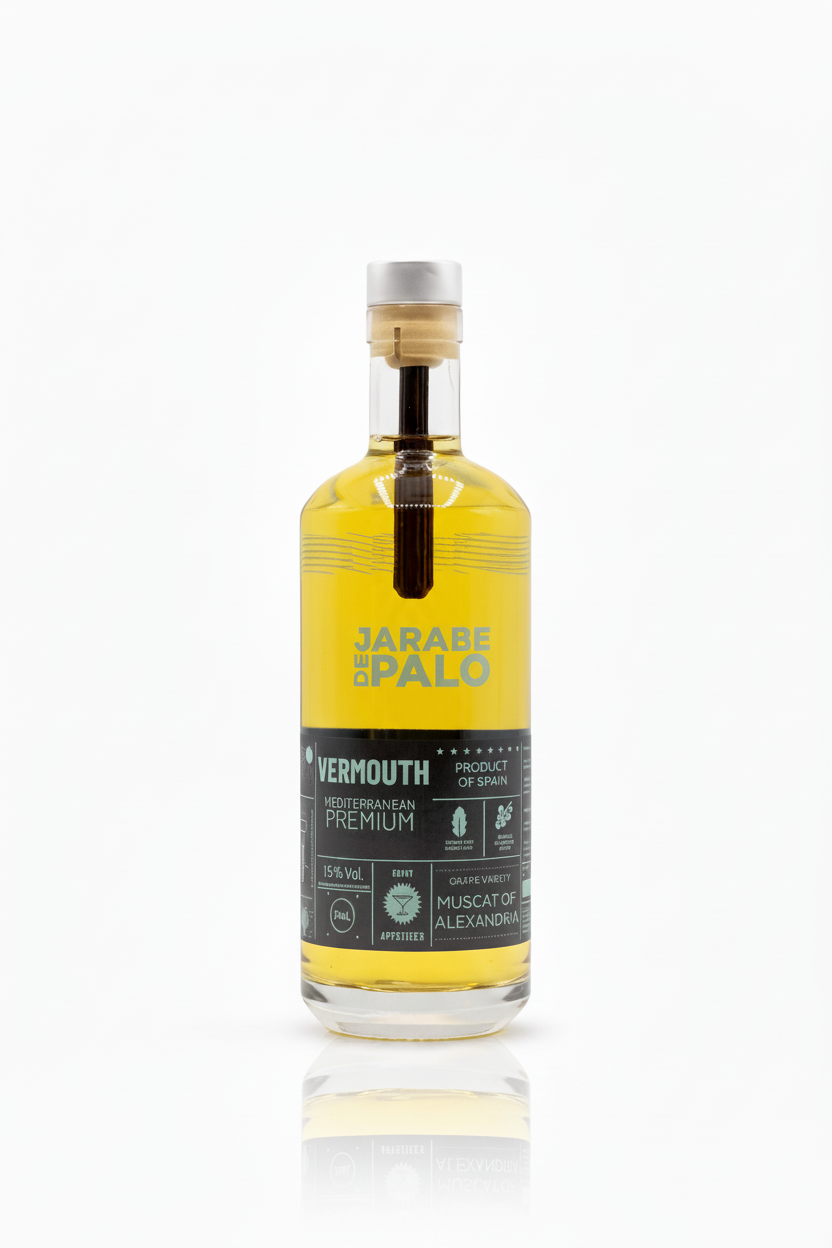 PACK APERITIVO | Vermut Bendita Locura Rojo & Blanco Jarabe de Palo + Almendras Romero y almendras de Limón y Pimienta